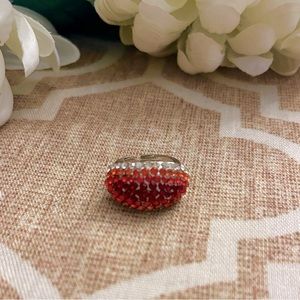 Red Diamond Adjustable Fashion Ring